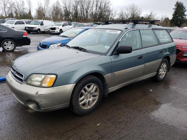 4S3BH665X17652933 - 2001 SUBARU LEGACY OUTBACK BLUE photo 1