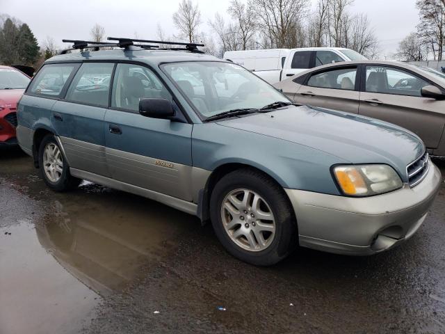 4S3BH665X17652933 - 2001 SUBARU LEGACY OUTBACK BLUE photo 4