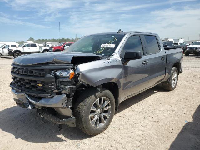 1GCPYBEK9NZ126180 - 2022 CHEVROLET SILVERADO K1500 CUSTOM GRAY photo 1