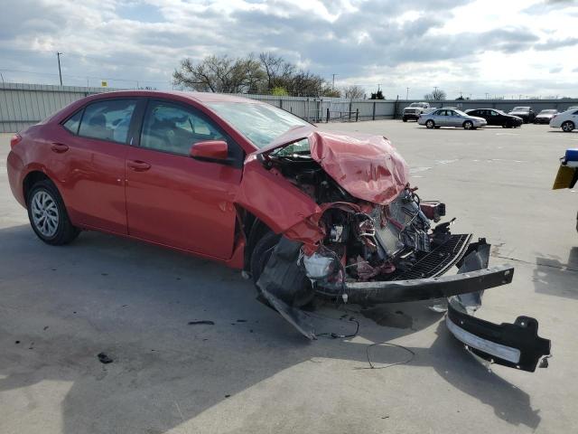 2T1BURHE3KC199491 - 2019 TOYOTA COROLLA L RED photo 4