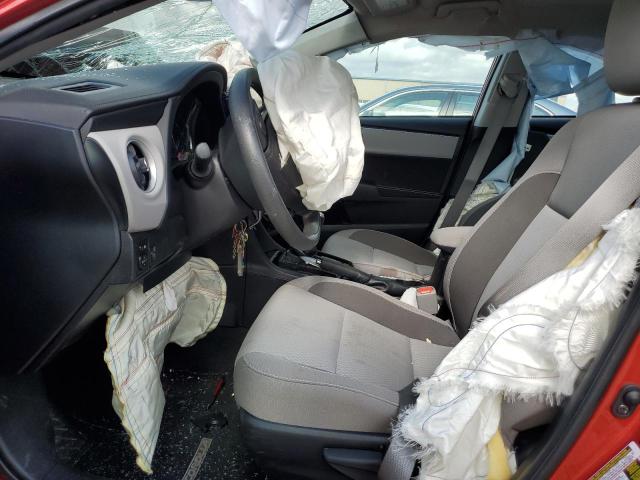 2T1BURHE3KC199491 - 2019 TOYOTA COROLLA L RED photo 7