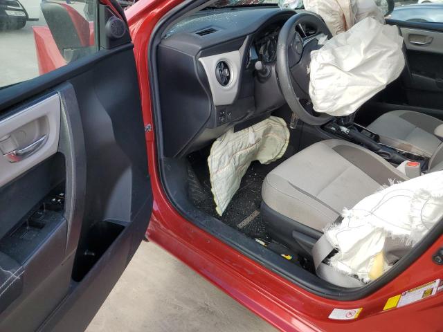 2T1BURHE3KC199491 - 2019 TOYOTA COROLLA L RED photo 8