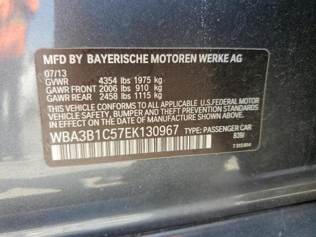 WBA3B1C57EK130967 - 2014 BMW 320 I GRAY photo 12