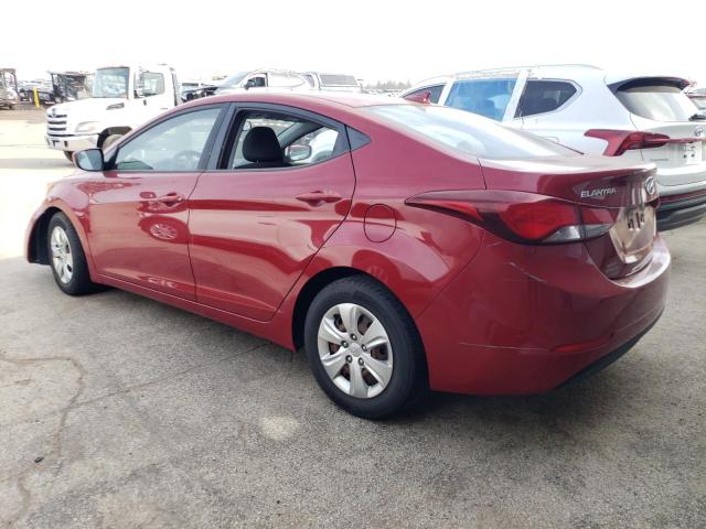 KMHDH4AE8GU634358 - 2016 HYUNDAI ELANTRA SE RED photo 2