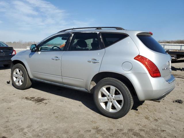 JN8AZ08WX7W651568 - 2007 NISSAN MURANO SL SILVER photo 2