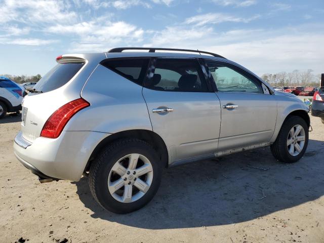 JN8AZ08WX7W651568 - 2007 NISSAN MURANO SL SILVER photo 3