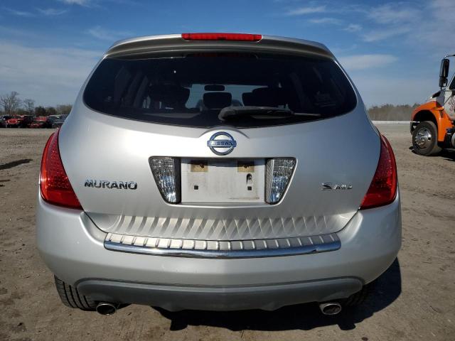 JN8AZ08WX7W651568 - 2007 NISSAN MURANO SL SILVER photo 6