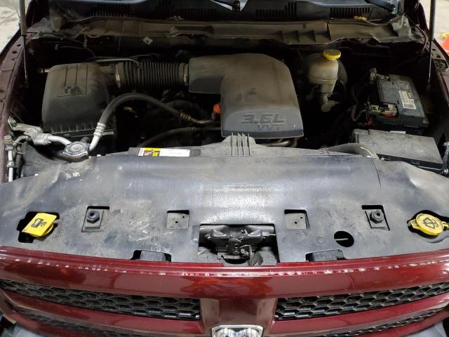 1C6RR7KG0JS117445 - 2018 RAM 1500 ST MAROON photo 11
