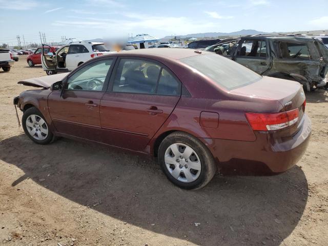 5NPET46C98H308689 - 2008 HYUNDAI SONATA GLS BURGUNDY photo 2