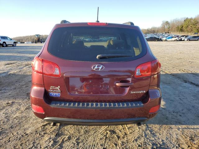 5NMSG13D19H321910 - 2009 HYUNDAI SANTA FE GLS MAROON photo 6