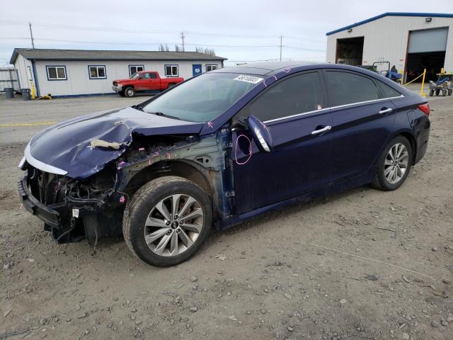 5NPEC4AC9EH839264 - 2014 HYUNDAI SONATA SE/ SE BLUE photo 1