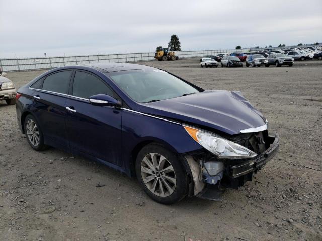 5NPEC4AC9EH839264 - 2014 HYUNDAI SONATA SE/ SE BLUE photo 4