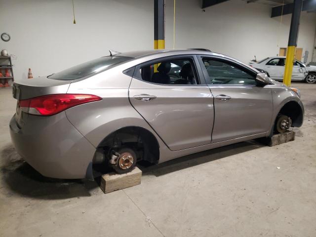 5NPDH4AE8DH443310 - 2013 HYUNDAI ELANTRA GLS GRAY photo 3