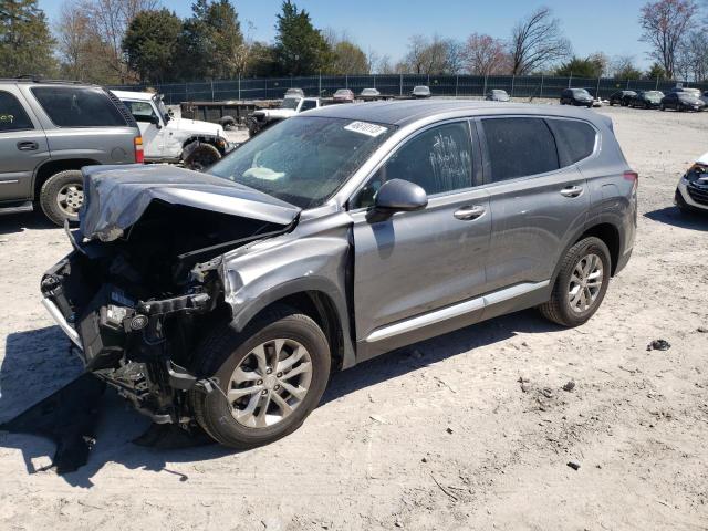 5NMS23AD5KH054063 - 2019 HYUNDAI SANTA FE SE GRAY photo 1