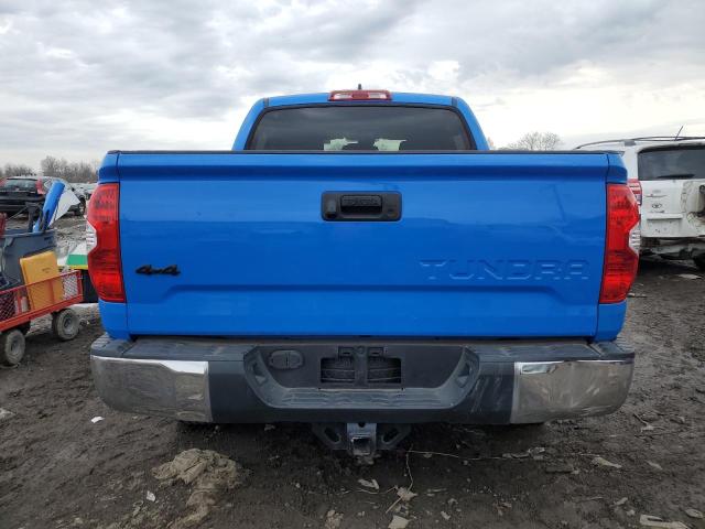 5TFDY5F19LX928148 - 2020 TOYOTA TUNDRA CREWMAX SR5 BLUE photo 6