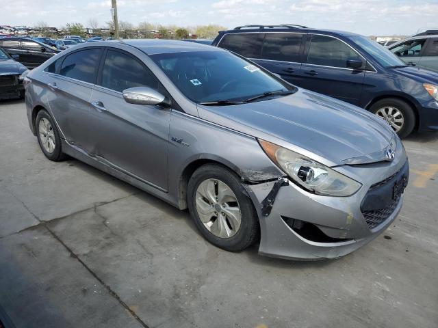 KMHEC4A42DA066292 - 2013 HYUNDAI SONATA HYBRID SILVER photo 4