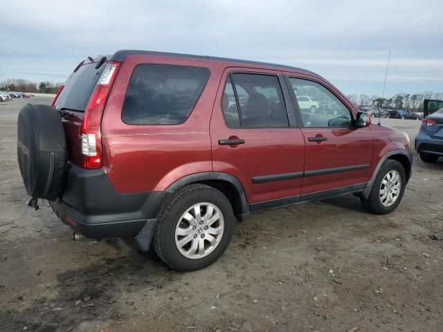 JHLRD78886C003687 - 2006 HONDA CR-V EX RED photo 3