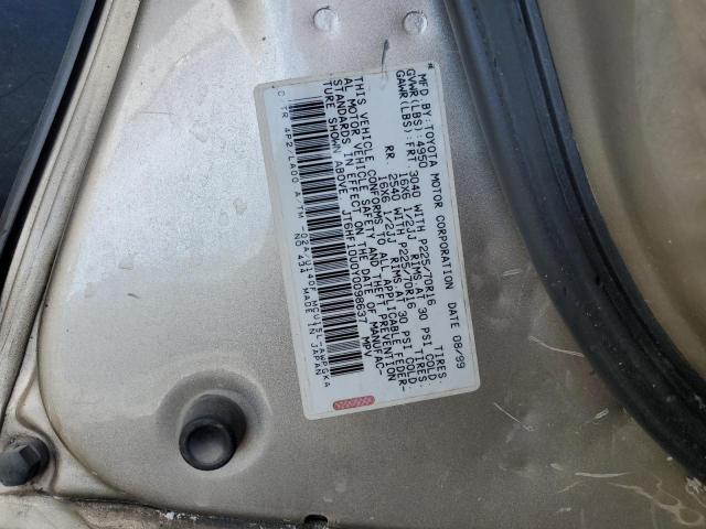 JT6HF10U0Y0098637 - 2000 LEXUS RX 300 GOLD photo 13