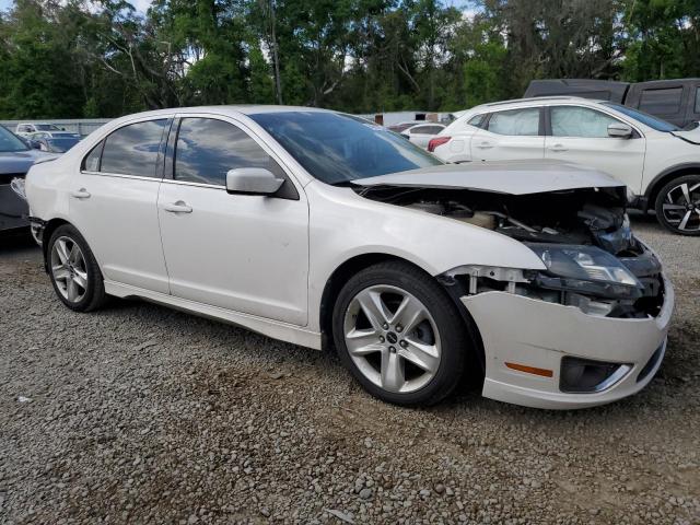 3FAHP0KC8CR428222 - 2012 FORD FUSION SPORT WHITE photo 4