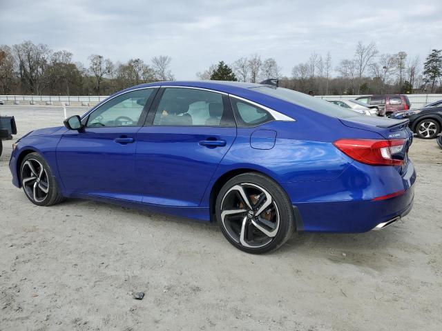 1HGCV1F31NA083656 - 2022 HONDA ACCORD SPORT BLUE photo 2