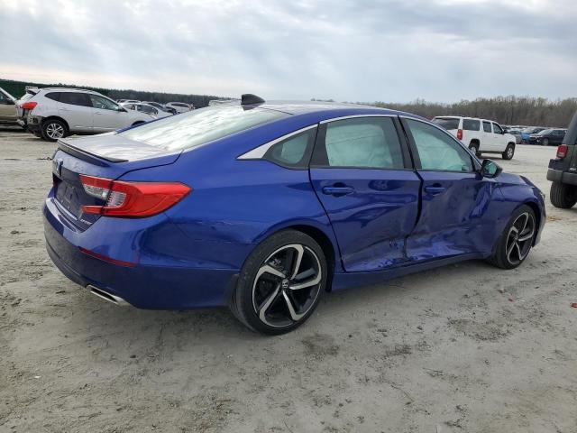 1HGCV1F31NA083656 - 2022 HONDA ACCORD SPORT BLUE photo 3