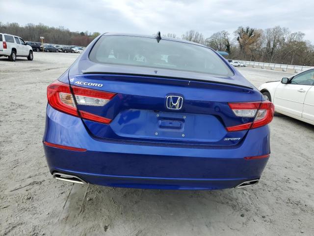 1HGCV1F31NA083656 - 2022 HONDA ACCORD SPORT BLUE photo 6