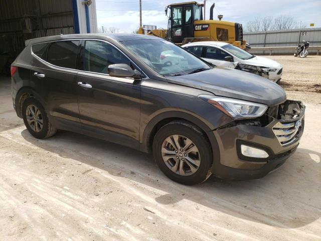 5XYZU3LB7DG105158 - 2013 HYUNDAI SANTA FE S GRAY photo 4