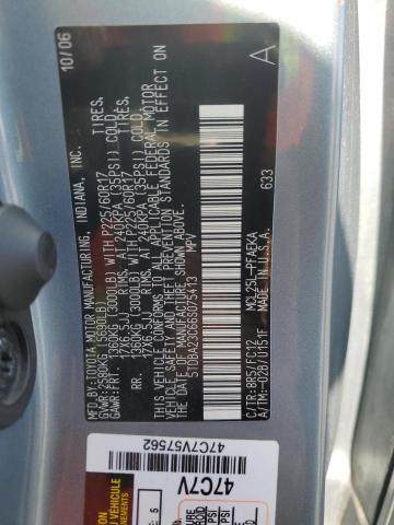 5TDBA23C66S075413 - 2006 TOYOTA SIENNA LE BLUE photo 12