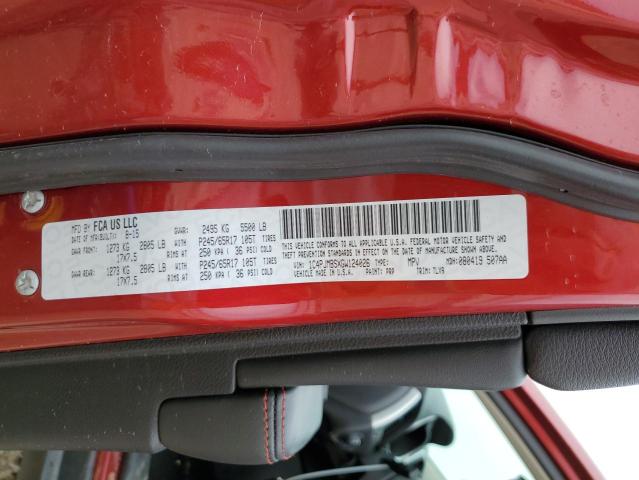 1C4PJMBSXGW124026 - 2016 JEEP CHEROKEE TRAILHAWK RED photo 13