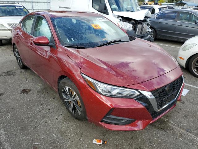 3N1AB8CV7NY287292 - 2022 NISSAN SENTRA SV RED photo 4