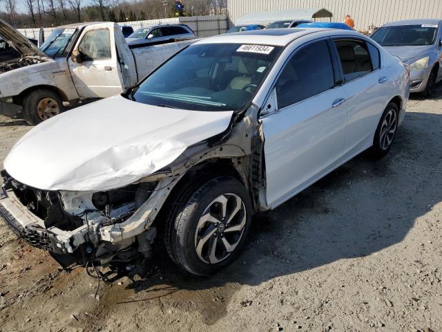 1HGCR3F04HA042657 - 2017 HONDA ACCORD EXL WHITE photo 1