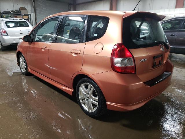 JHMGD38687S055483 - 2007 HONDA FIT S 橙色 照片 2