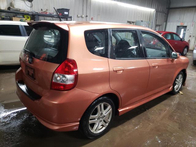 JHMGD38687S055483 - 2007 HONDA FIT S 橙色 照片 3