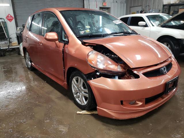 JHMGD38687S055483 - 2007 HONDA FIT S 橙色 照片 4