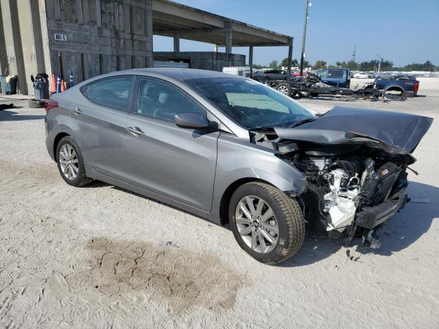 5NPDH4AE2EH499468 - 2014 HYUNDAI ELANTRA SE GRAY photo 4