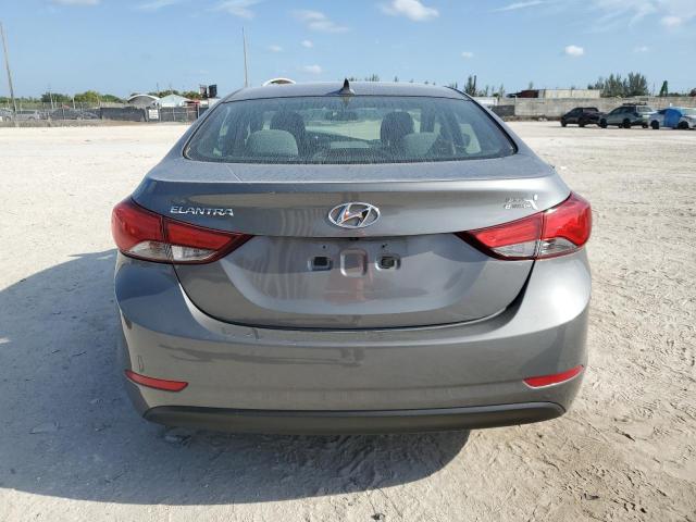 5NPDH4AE2EH499468 - 2014 HYUNDAI ELANTRA SE GRAY photo 6