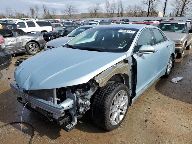 3LN6L2LU2ER805769 - 2014 LINCOLN MKZ HYBRID TURQUOISE photo 1