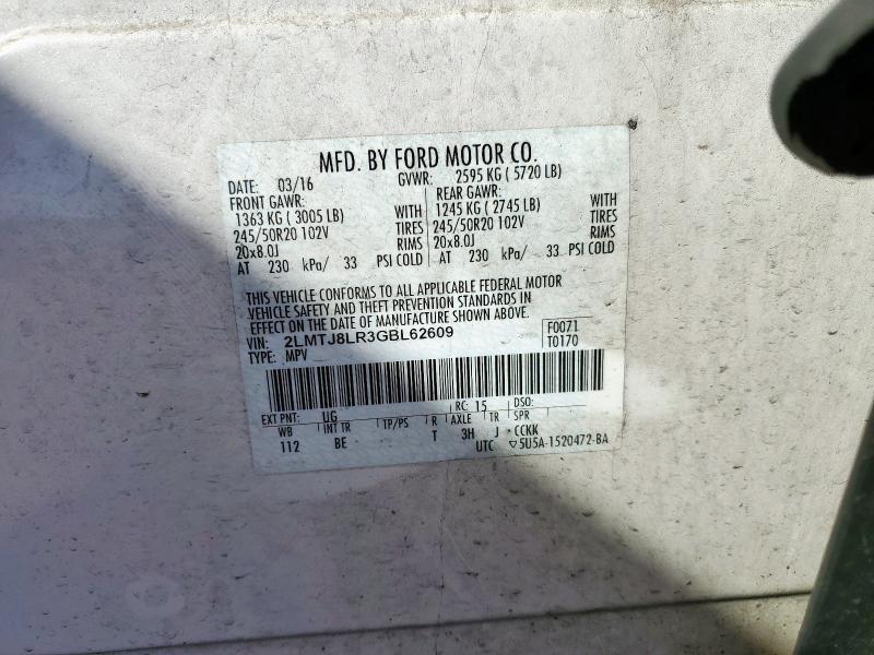 2LMTJ8LR3GBL62609 - 2026 LINCOLN MKX RESERVE WHITE photo 14