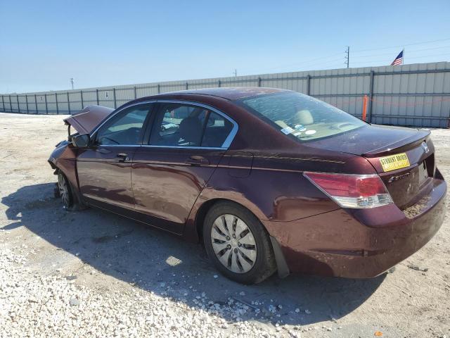 1HGCP26308A133824 - 2008 HONDA ACCORD LX BURGUNDY photo 2