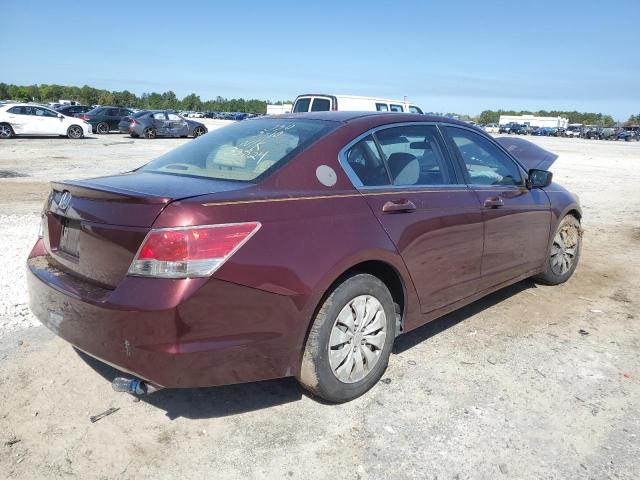 1HGCP26308A133824 - 2008 HONDA ACCORD LX BURGUNDY photo 3