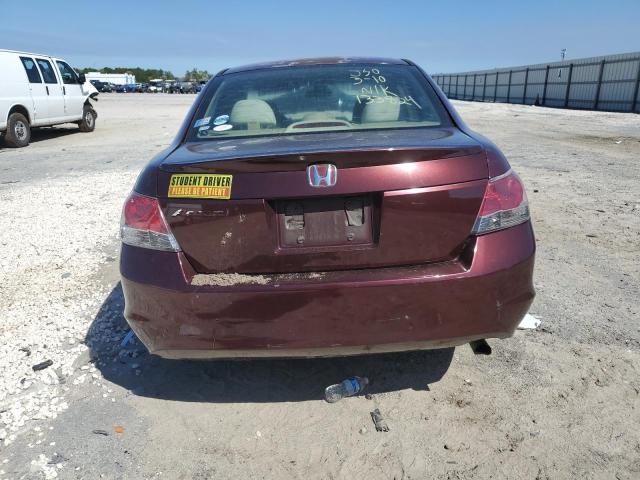 1HGCP26308A133824 - 2008 HONDA ACCORD LX BURGUNDY photo 6