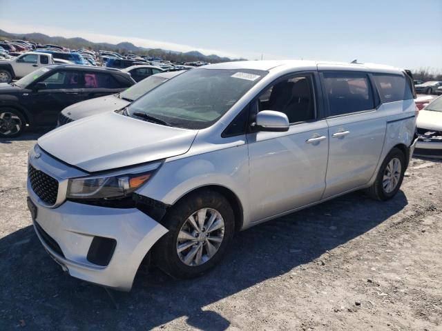 KNDMA5C1XH6255845 - 2017 KIA SEDONA L SILVER photo 1