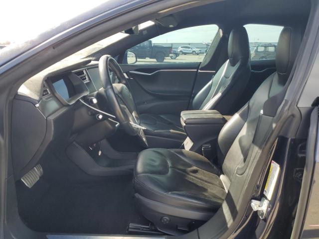 5YJSA1H25EFP65568 - 2014 TESLA MODEL S BLUE photo 7