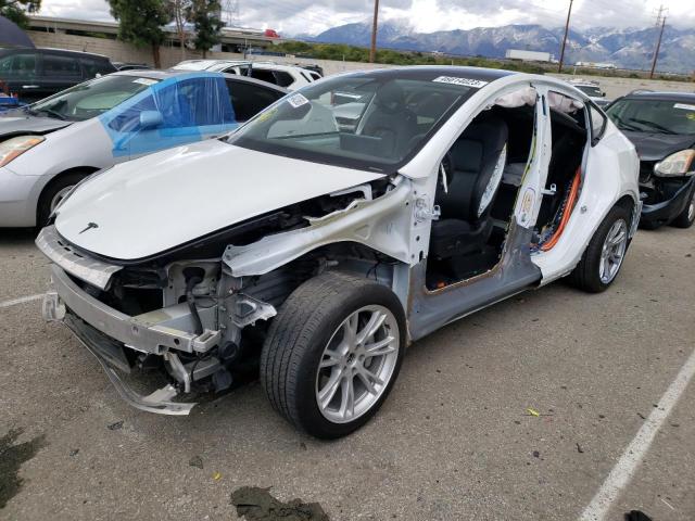 5YJYGDEE2MF077695 - 2021 TESLA MODEL Y WHITE photo 1