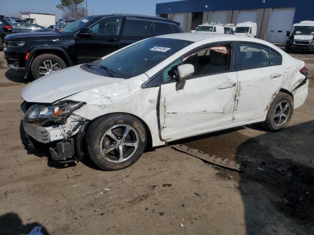 19XFB2F70FE114634 - 2015 HONDA CIVIC SE WHITE photo 1