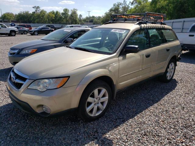 4S4BP61C987306970 - 2008 SUBARU OUTBACK 2.5I BEIGE photo 1