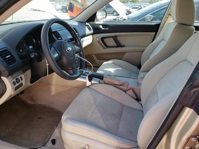 4S4BP61C987306970 - 2008 SUBARU OUTBACK 2.5I BEIGE photo 7