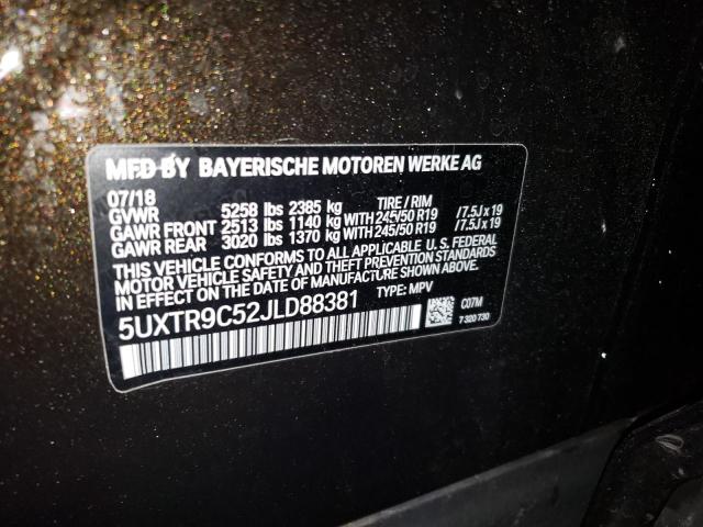 5UXTR9C52JLD88381 - 2018 BMW X3 XDRIVE30I Qəhvəyi foto 14