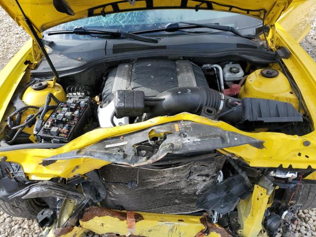 2G1FJ1EJ9D9165922 - 2013 CHEVROLET CAMARO SS YELLOW photo 11