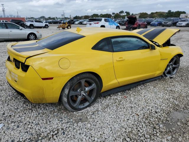 2G1FJ1EJ9D9165922 - 2013 CHEVROLET CAMARO SS YELLOW photo 3